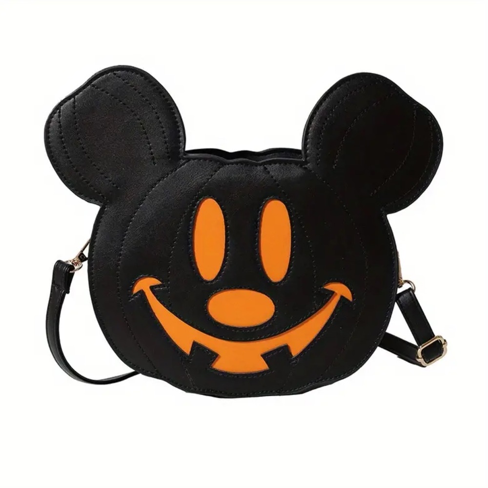 Pumpkin Mickey Mouse Crossbody Bag